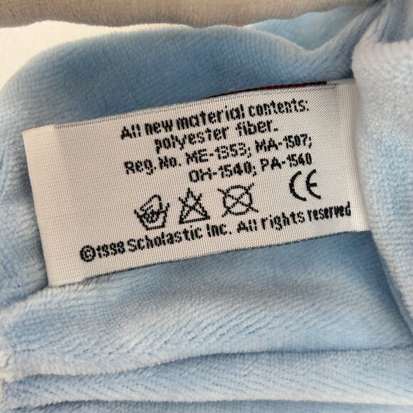 Mother Goose Cat Fiddle Plush Rattle Toy Blue 12 Inch Side Kick 1998 Scholastic - Picture 11 of 11